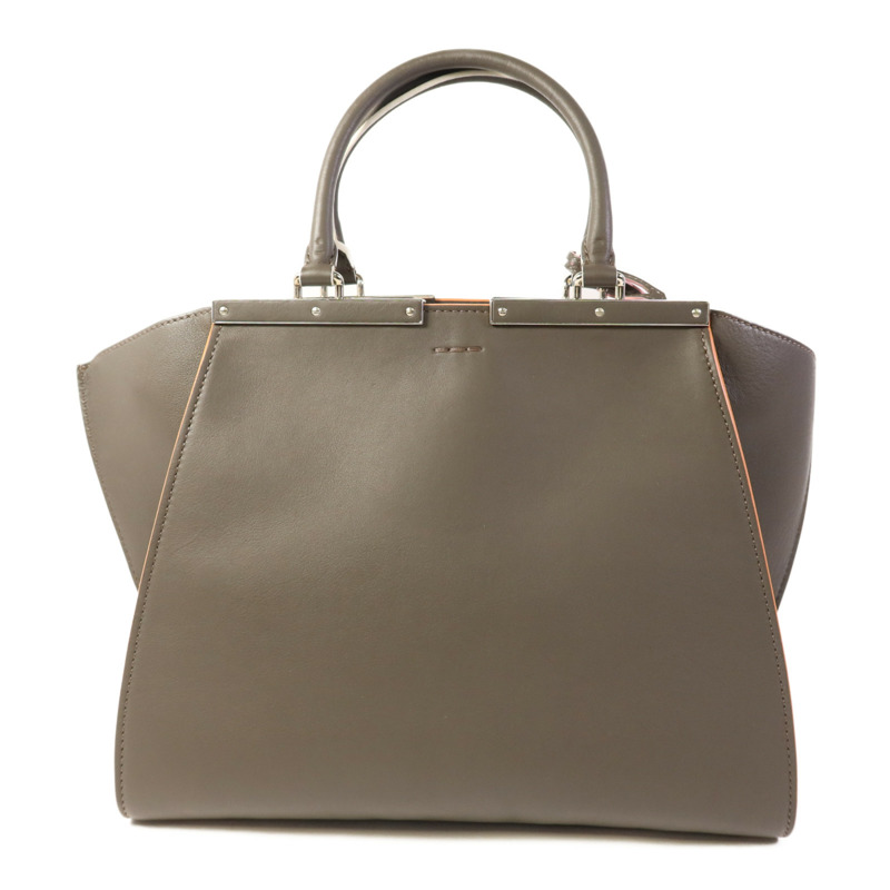 FENDI 牛皮皮革3 Jours銀扣手挽肩背兩用袋-1