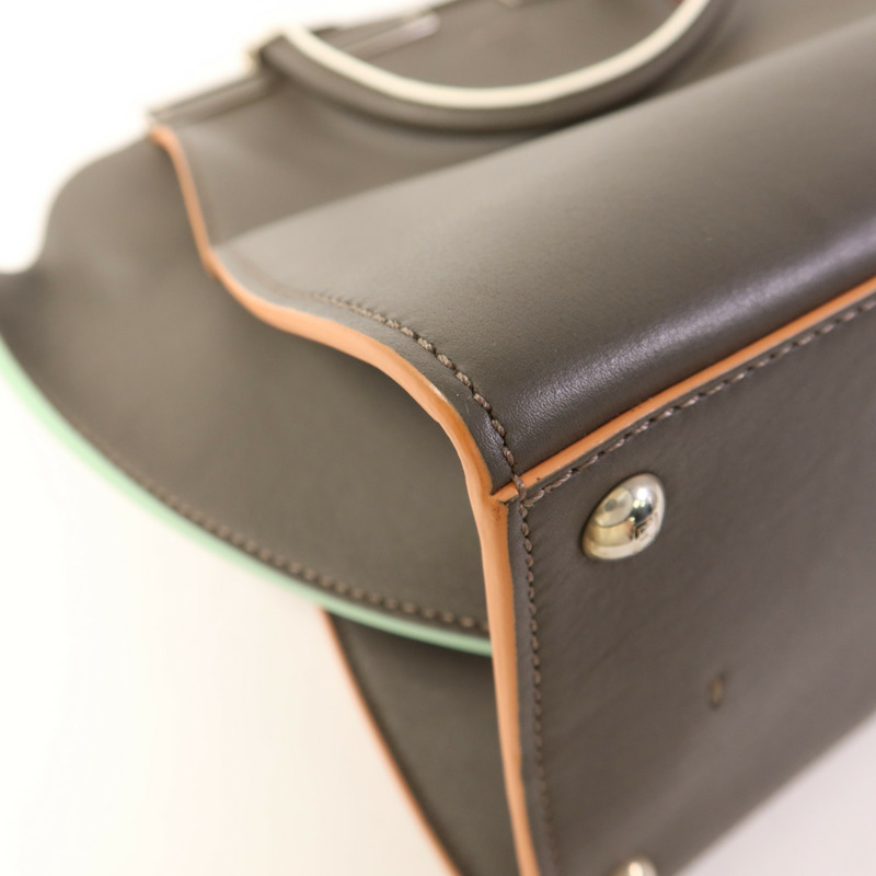 FENDI 牛皮皮革3 Jours銀扣手挽肩背兩用袋-12