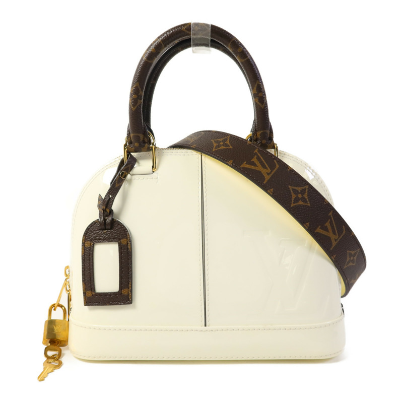 LOUIS VUITTON Vernis Alma BB金扣手挽肩背兩用袋-0