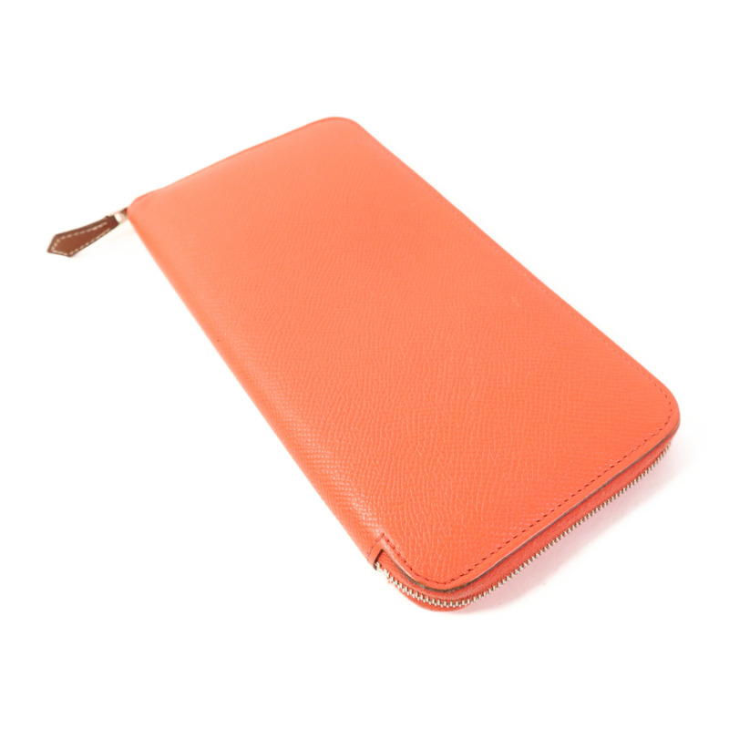 HERMES Epsom皮革Silk'In Long Wallet銀扣長錢包Rose Jaipur-3