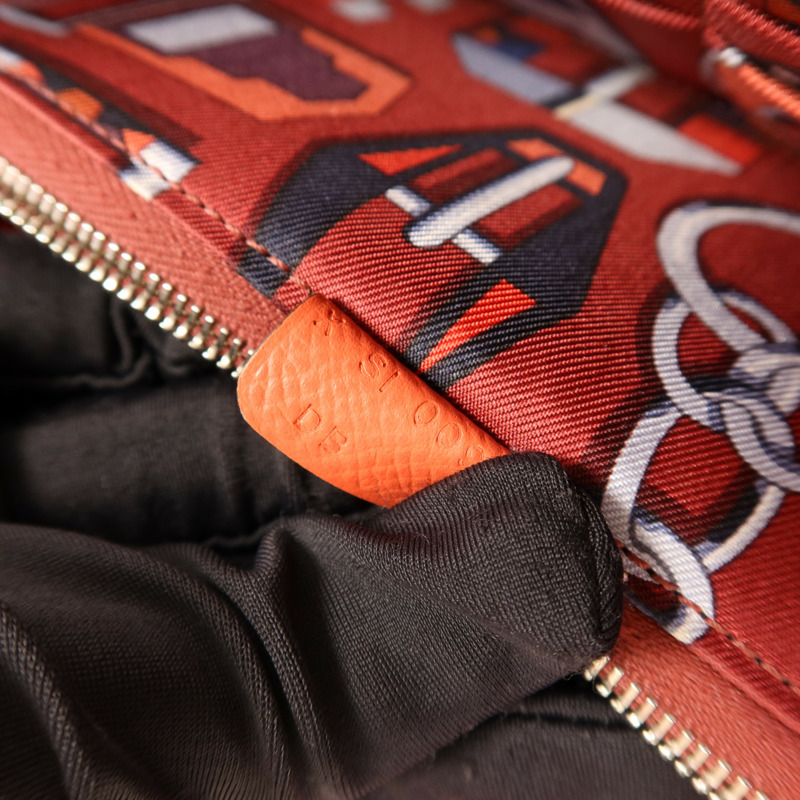 HERMES Epsom皮革Silk'In Long Wallet銀扣長錢包Rose Jaipur-6