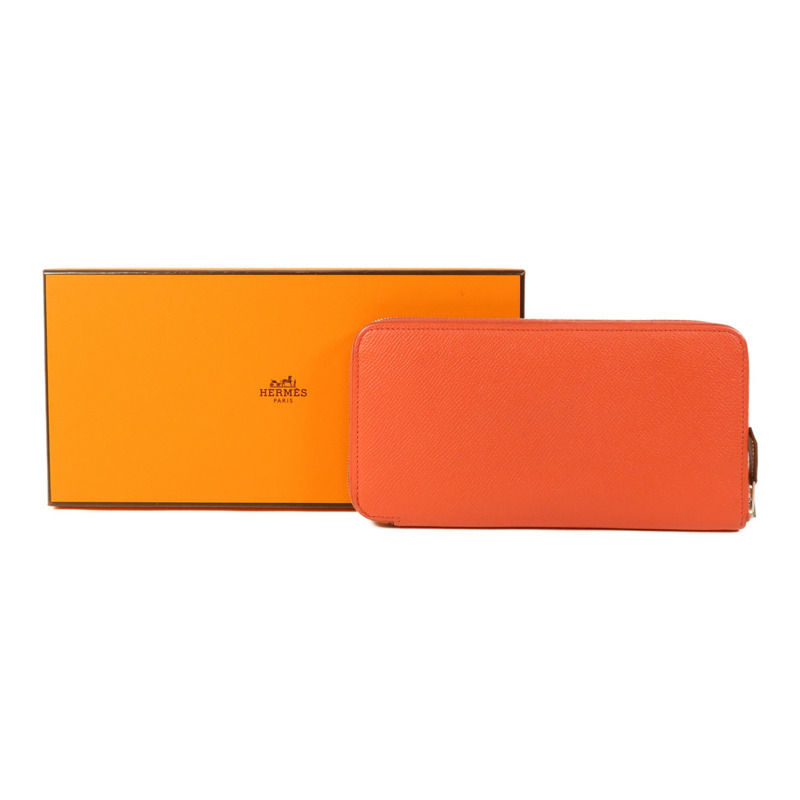HERMES Epsom皮革Silk'In Long Wallet銀扣長錢包Rose Jaipur-13
