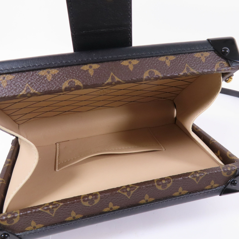 LOUIS VUITTON Monogram Petite Malle金扣肩背袋-9