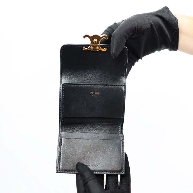 二手Celine凱旋門二合一短夾-6