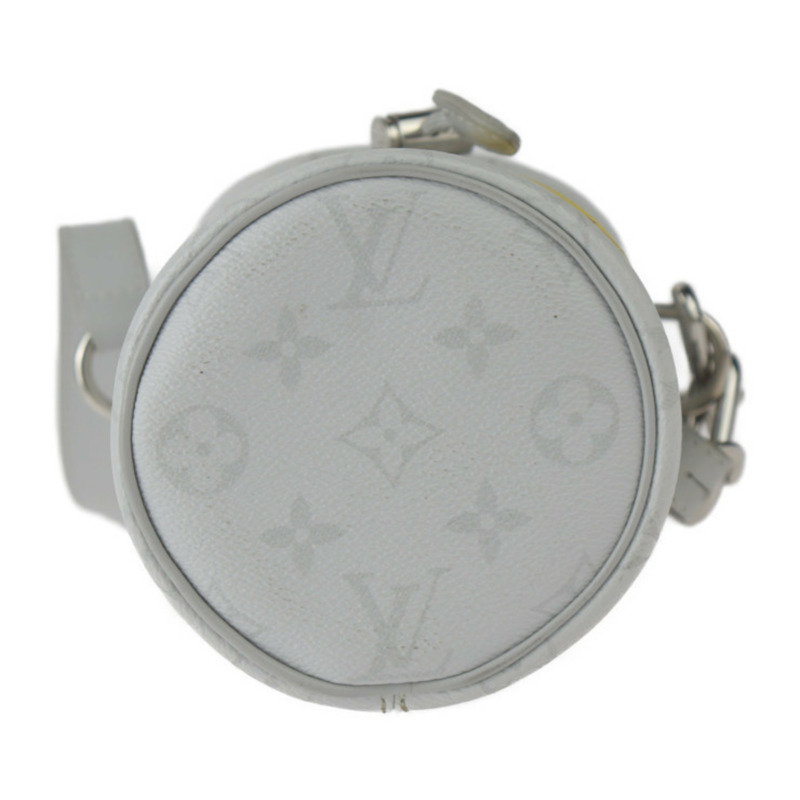 LOUIS VUITTON Chalk Nano 包,白色字母單肩包 M44631,以及灰色皮革,Pochette,R2416123007061-6