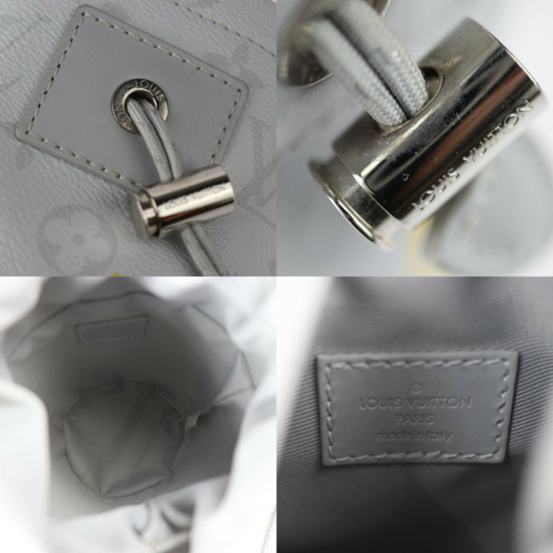 LOUIS VUITTON Chalk Nano 包,白色字母單肩包 M44631,以及灰色皮革,Pochette,R2416123007061-8