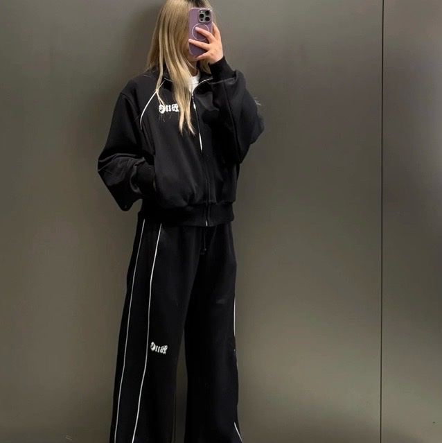 促銷品 WE11DONE 女款 運動外套OS版 淺米色/黑色-8