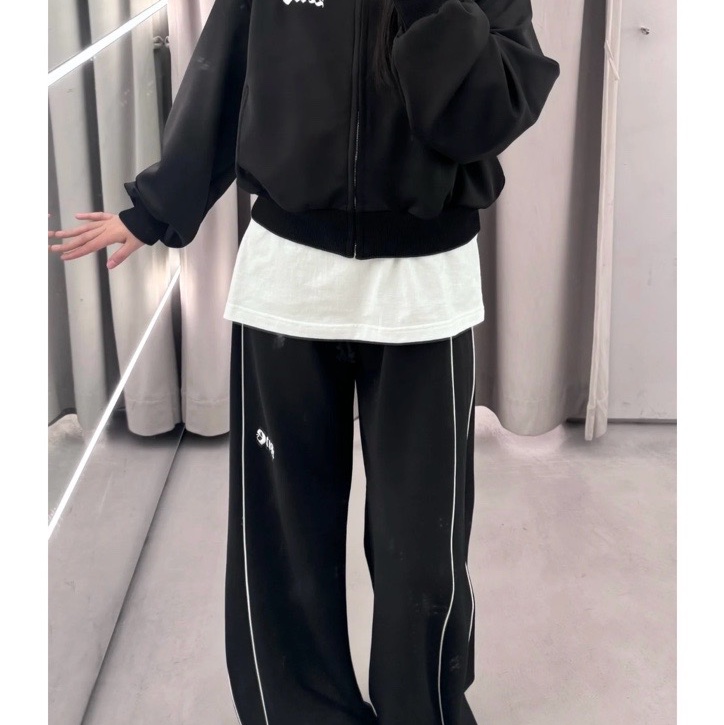促銷品 WE11DONE 女款 運動外套OS版 淺米色/黑色-9