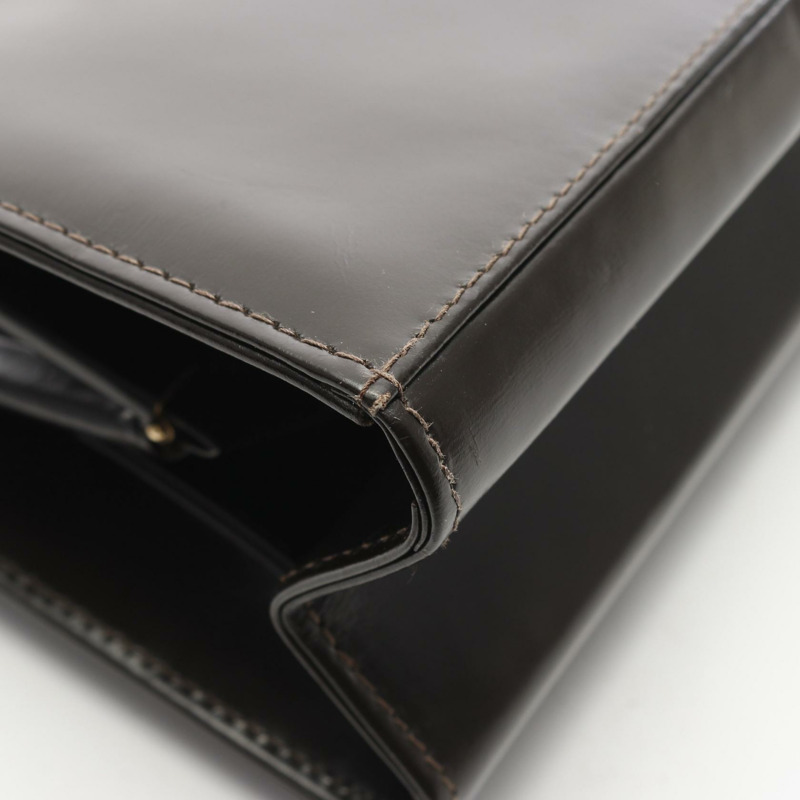 FENDI 手提包 0916432001 皮革 棕色 二手 女士-4