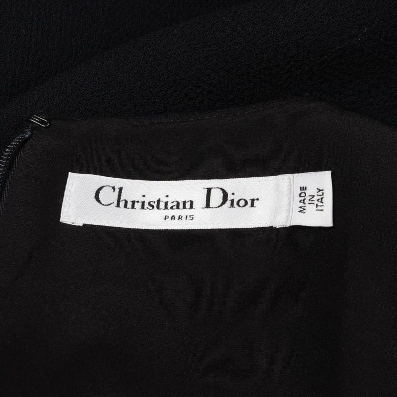 Christian Dior 洋裝 6E21683A1110 羊毛 海軍藍 #F36 二手女士-2