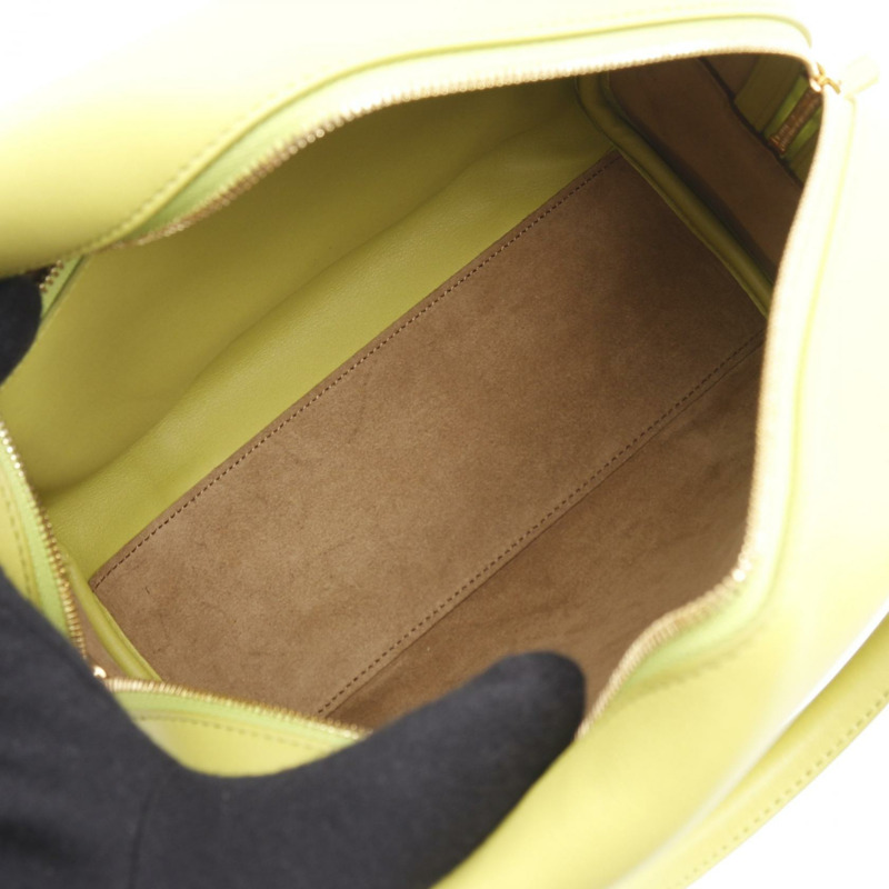 LOEWE Amazona 19 方形兩用單肩包 手提包 皮革 綠色 二手 女款-2