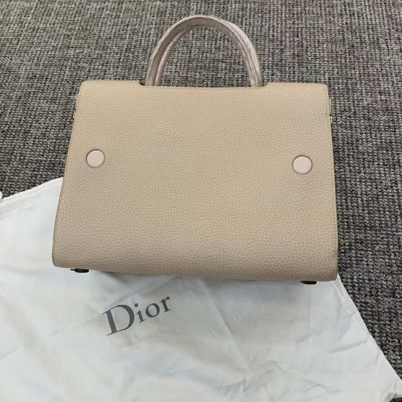 DIOR Diorever 中號粉色皮革手提包 單肩包 有肩帶-2