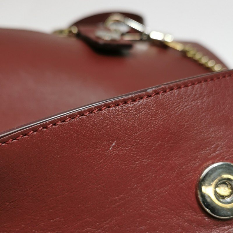 Chloe Faye 小號 牛皮 翻毛皮 拼皮 鏈條扣飾 單肩包-13