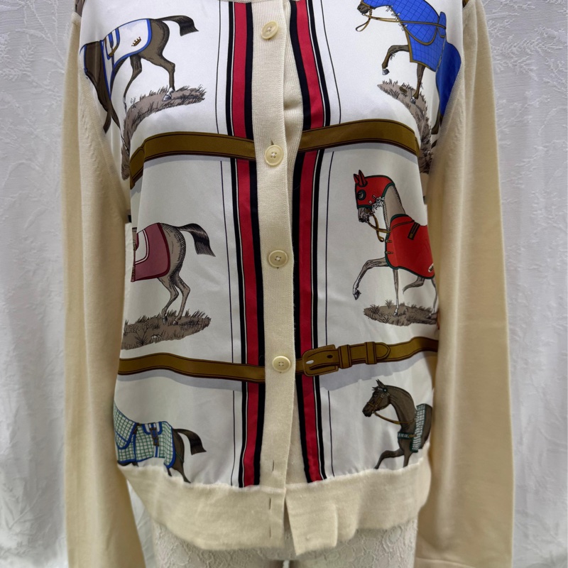 hermes 絲綢羊毛女裝長裙-6