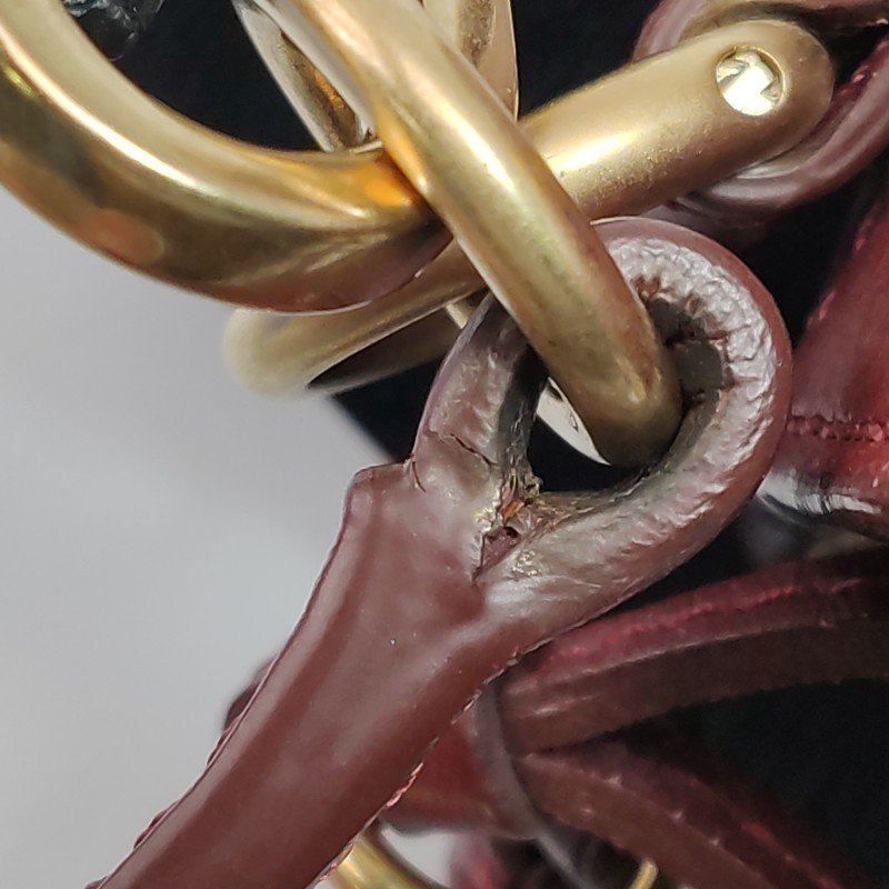 Chloe Roy 牛皮 字母 Logo 穿孔 圓環 斜背包 單肩包-22