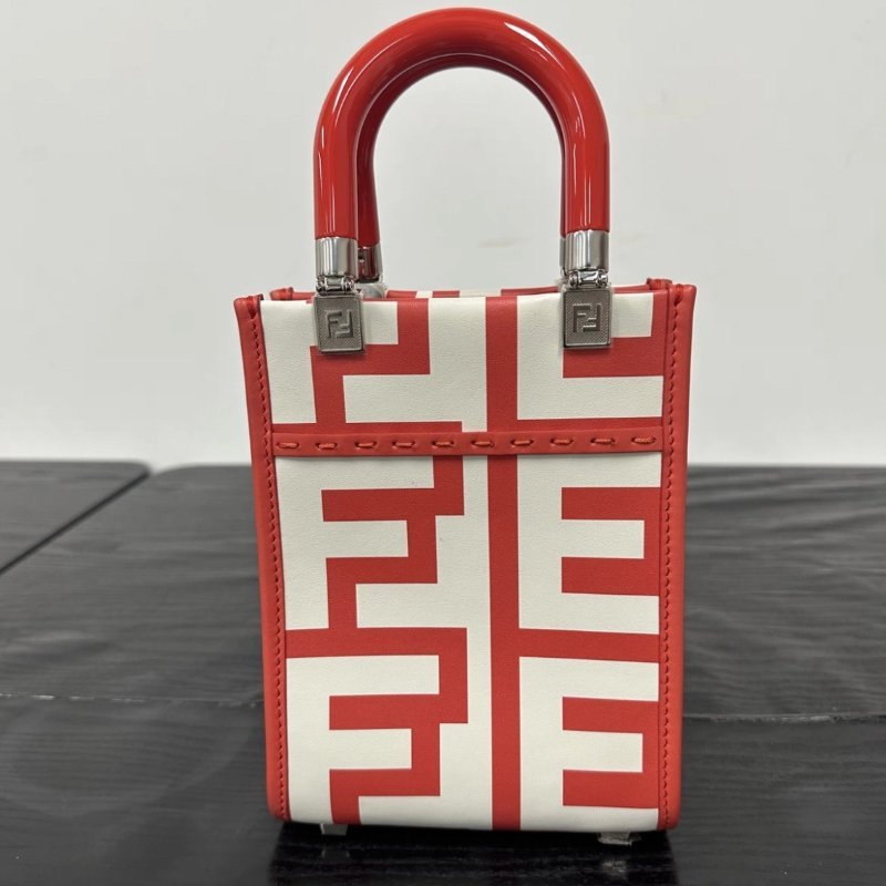 FENDI Sunshine 紅白限定mini琴譜 13*17*5.5 全新閒置配件塵袋-7