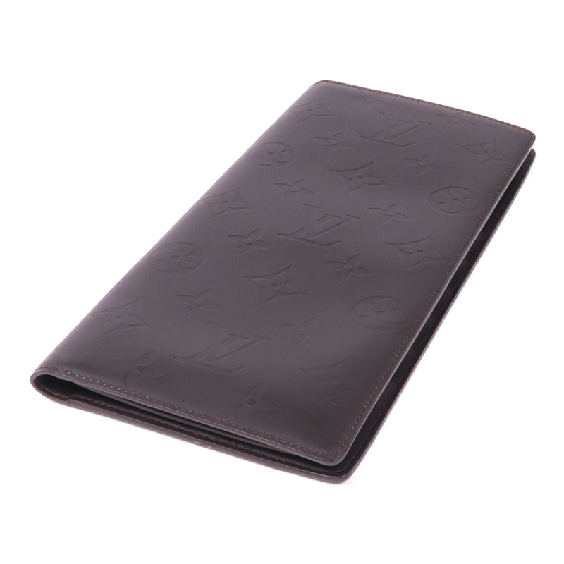 LOUIS VUITTON Monogram Glace Portefeuille Double銀扣長錢包-3