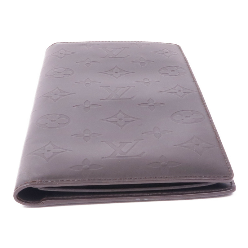 LOUIS VUITTON Monogram Glace Portefeuille Double銀扣長錢包-5