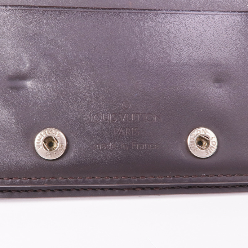 LOUIS VUITTON Monogram Glace Portefeuille Double銀扣長錢包-11