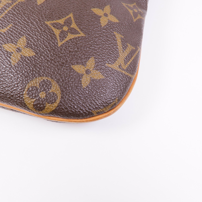 LOUIS VUITTON Monogram Pochette Bosphore金扣肩背袋棕色-5