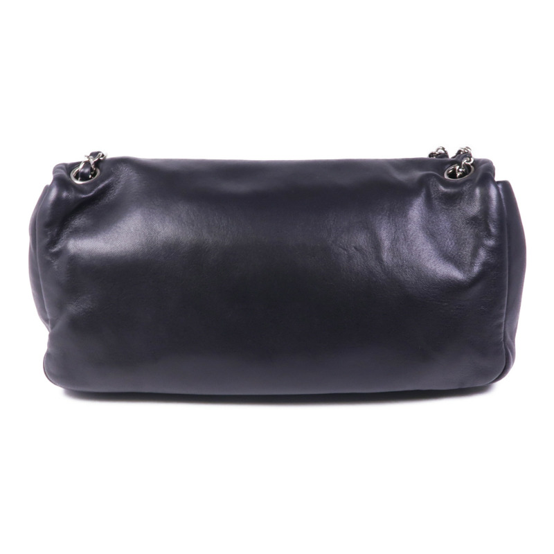 CHANEL 羊皮皮革Shoulder Bag銀扣肩背袋-1