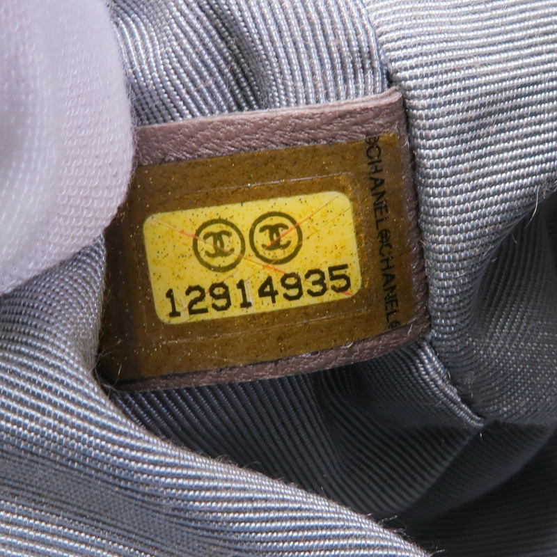 CHANEL 羊皮皮革Shoulder Bag銀扣肩背袋-11