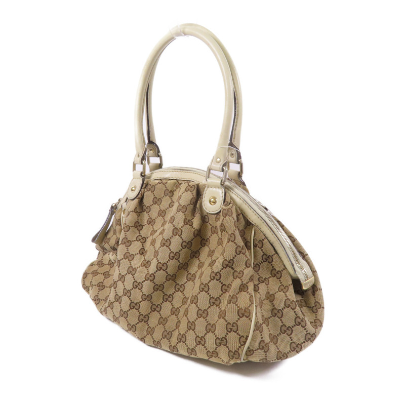 GUCCI 帆布Sukey金扣肩背袋-2