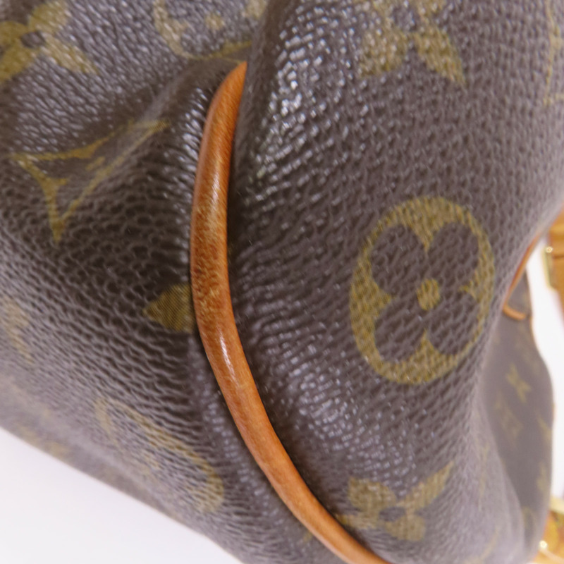 LOUIS VUITTON Monogram Galliera PM金扣肩背袋棕色-6