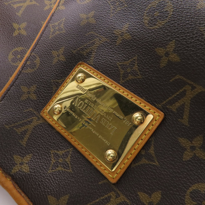 LOUIS VUITTON Monogram Galliera PM金扣肩背袋棕色-12