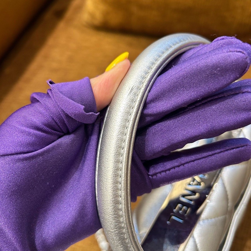 chanel 銀色trendycc中號 約24cm 31開 配件：卡~-9