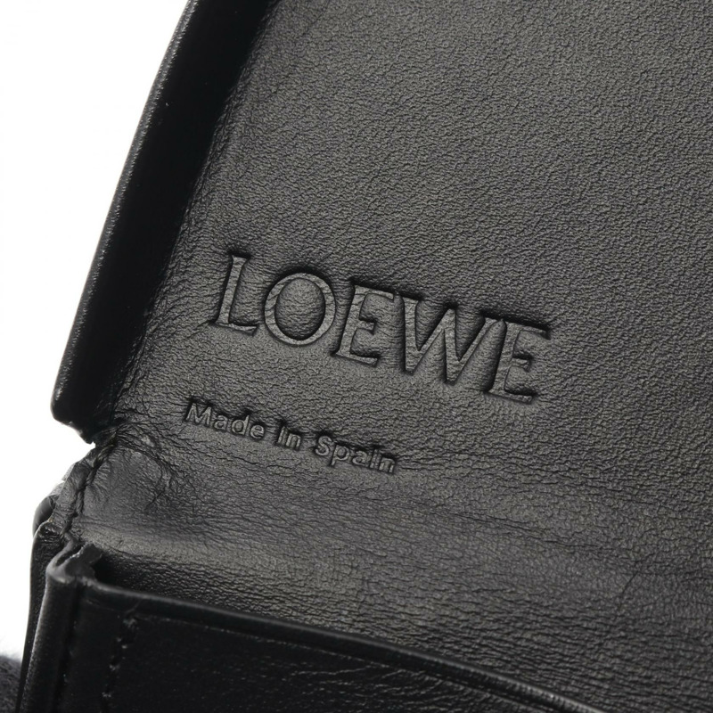 LOEWE 女士黑色真皮後跟小零錢包（二手）-3