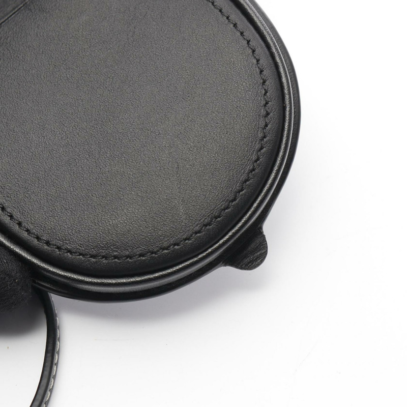 LOEWE 女士黑色真皮後跟小零錢包（二手）-5