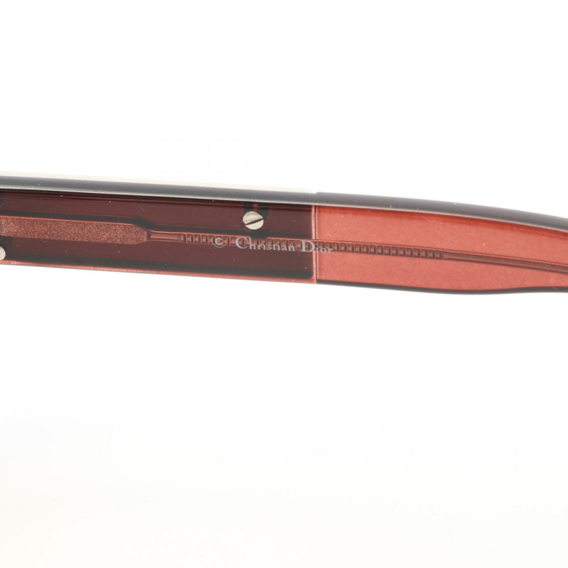 克里斯汀迪奧太陽眼鏡 眼鏡 塑膠 波爾多紅 二手 女士-3