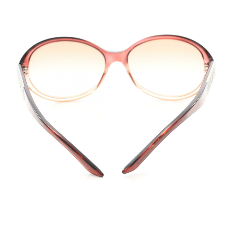 克里斯汀迪奧太陽眼鏡 眼鏡 塑膠 波爾多紅 二手 女士-6