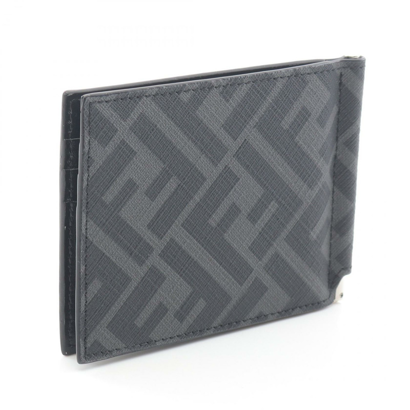 FENDI 卡夾 織物 灰色 錢夾 7M0281A9XSF0R2A 皮革 帆布 全新 男式-1