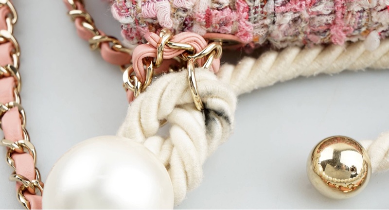 CHANEL 编制珍珠小号单肩包-26