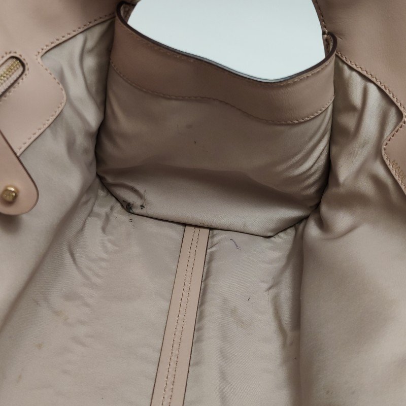 Tod's Cape 牛皮 漆皮 純色 壓花 Logo 手提包-8