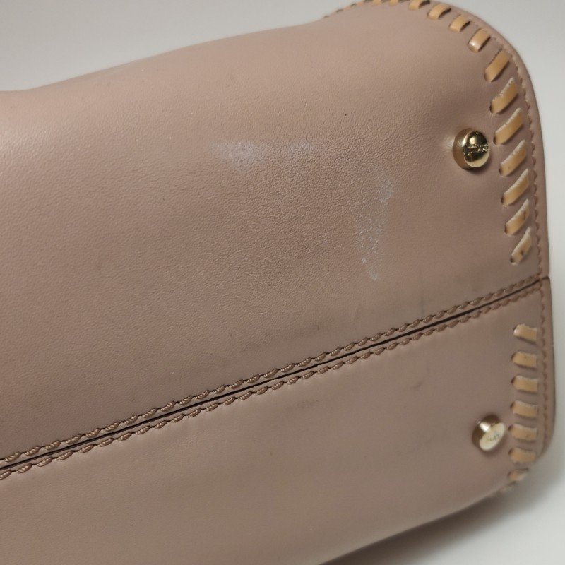 Tod's Cape 牛皮 漆皮 純色 壓花 Logo 手提包-15