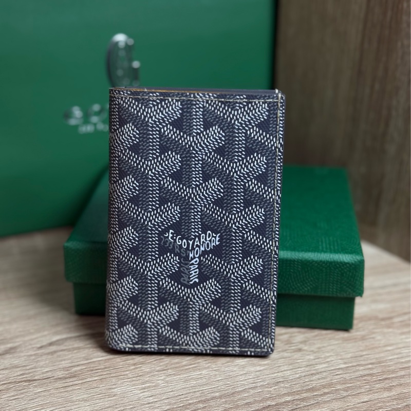 (2024/10韓國購證🇰🇷全配)Goyard 摺疊直式卡夾 🉑放鈔票-0