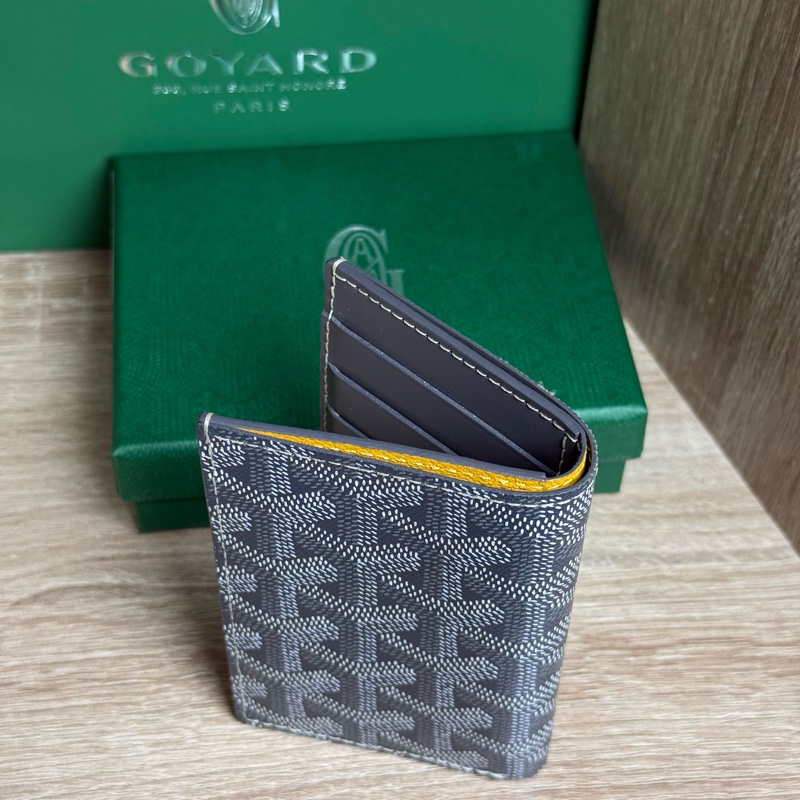(2024/10韓國購證🇰🇷全配)Goyard 摺疊直式卡夾 🉑放鈔票-3