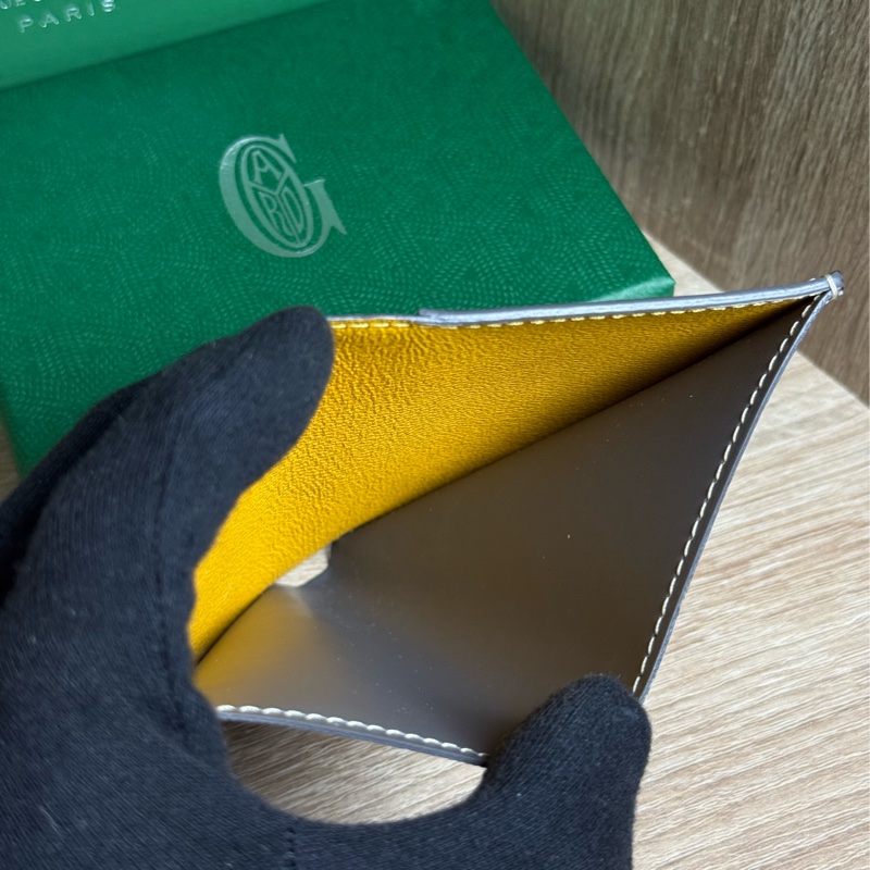 (2024/10韓國購證🇰🇷全配)Goyard 摺疊直式卡夾 🉑放鈔票-5