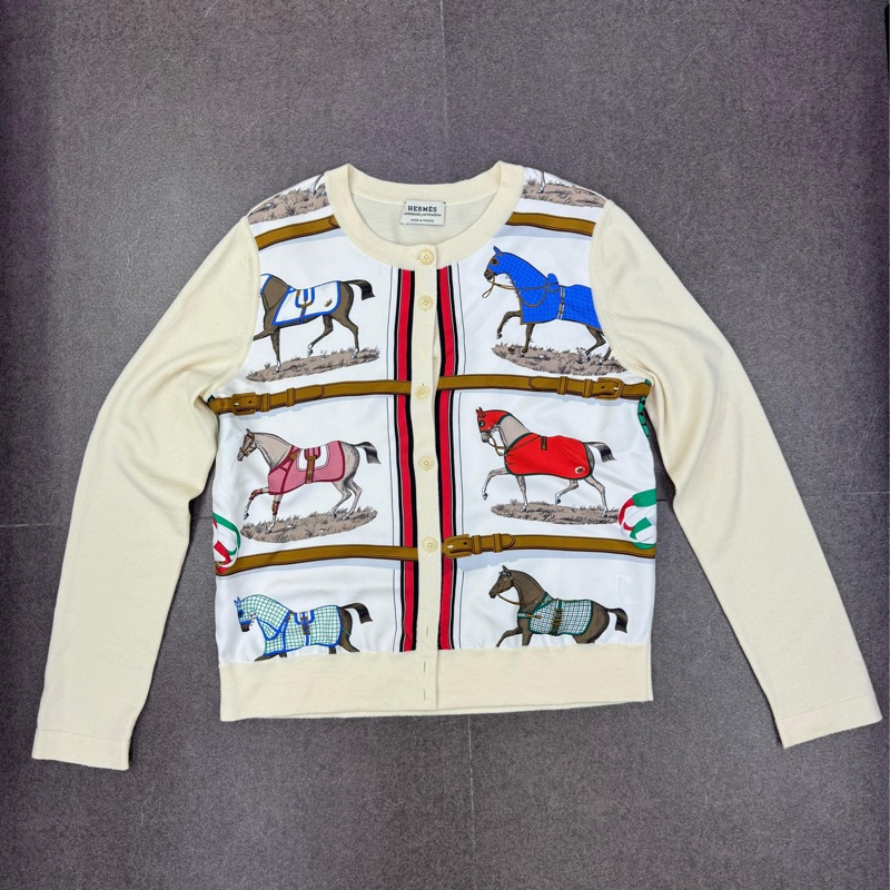 Hermes 女裝羊毛絲綢外套-0