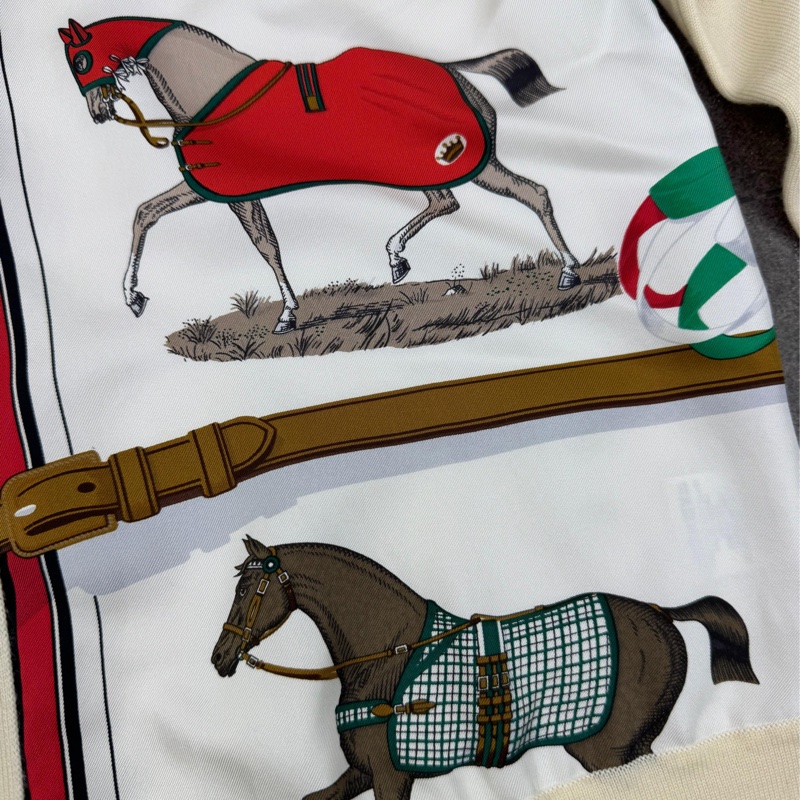 Hermes 女裝羊毛絲綢外套-4