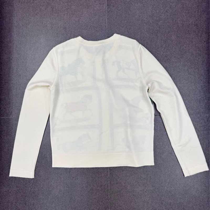 Hermes 女裝羊毛絲綢外套-5