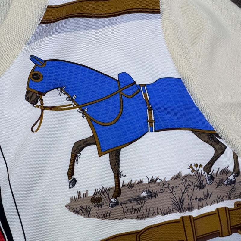 Hermes 女裝羊毛絲綢外套-6