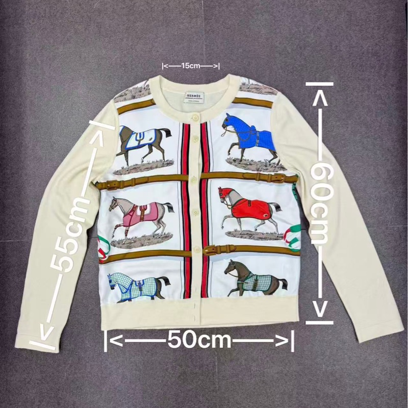 Hermes 女裝羊毛絲綢外套-8