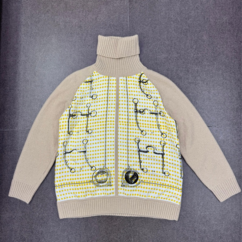 Hermes 女裝絲綢羊毛衫-0