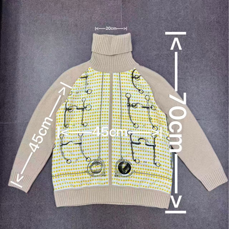 Hermes 女裝絲綢羊毛衫-5