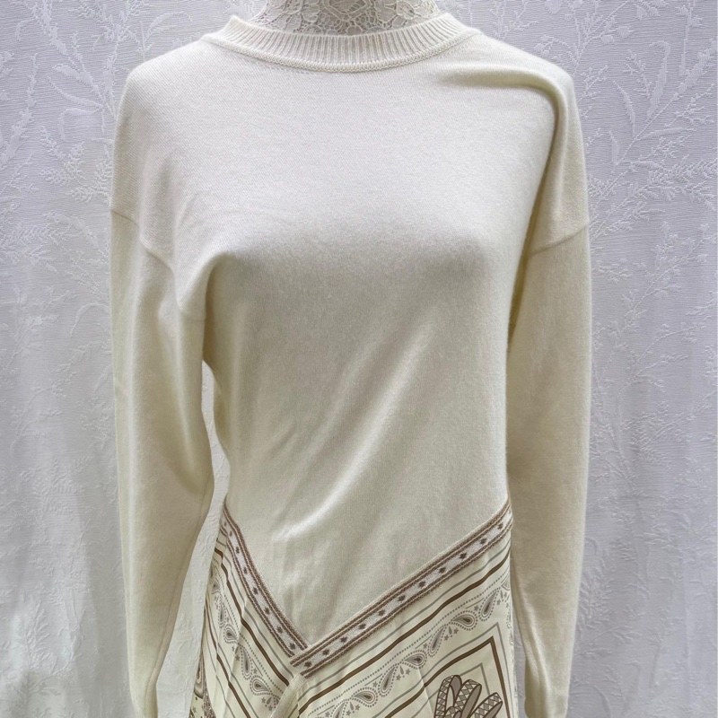 hermes 女裝絲綢羊毛連身裙-7