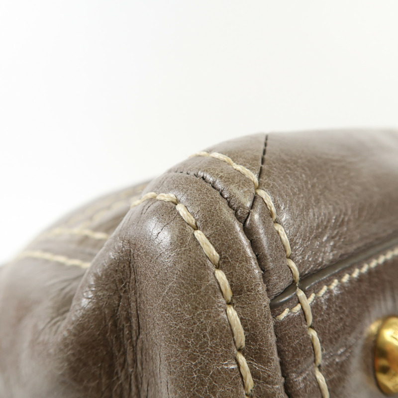 PRADA 牛皮皮革2 Way Shoulder Bag金扣手挽肩背兩用袋-13